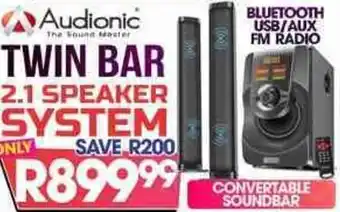 Twin Bar 2.1 Speaker System