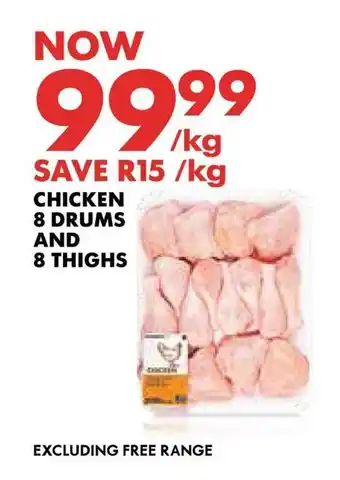 Woolworths CHICKEN 8 DRUMS AND 8 THIGHS offer