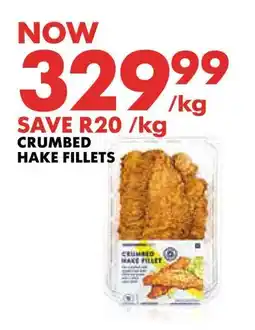 Woolworths CRUMBED HAKE FILLETS offer