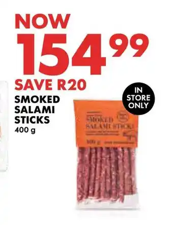 Woolworths SMOKED SALAMI STICKS offer