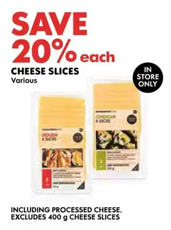 Woolworths CHEESE SLICES offer