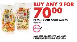 Woolworths FRESHLY CUT SOUP MIXES offer