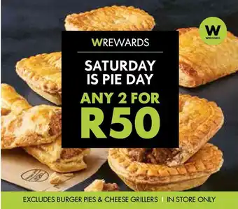 Woolworths SATURDAY IS PIE DAY offer