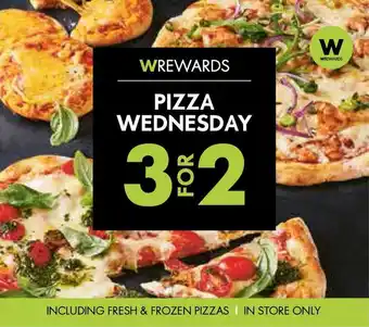 Woolworths PIZZA WEDNESDAY offer