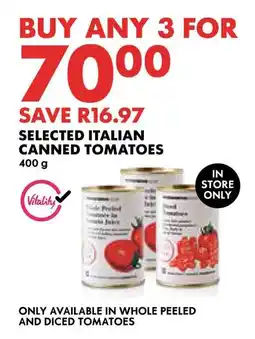 Woolworths SELECTED ITALIAN CANNED TOMATOES 400 g offer