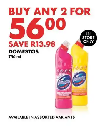 Woolworths DOMESTOS offer