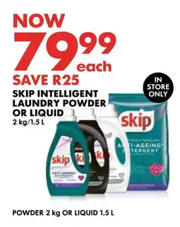 Woolworths SKIP INTELLIGENT LAUNDRY POWDER OR LIQUID offer