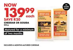 Woolworths CHEDDAR OR GOUDA offer