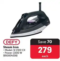 Makro DEFY Steam Iron offer