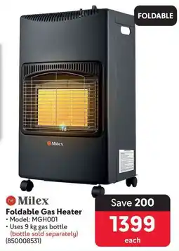Makro Milex Foldable Gas Heater offer