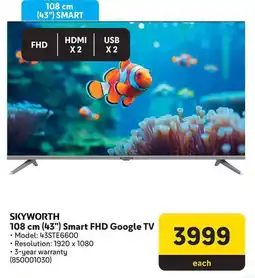 Makro SKYWORTH 108 cm (43") Smart FHD Google TV offer