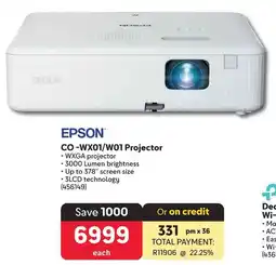 Makro EPSON CO-WX01/W01 Projector offer