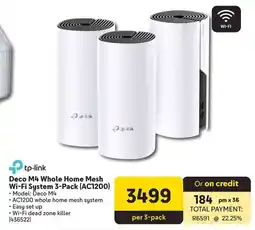 Makro Deco M4 Whole Home Mesh Wi-Fi System 3-Pack (AC1200) offer