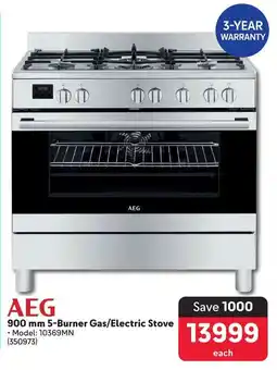 Makro AEG 900 mm 5-Burner Gas/Electric Stove offer