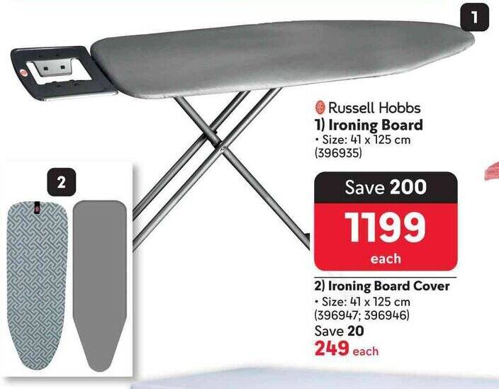 Russell Hobbs Ironing Board offer at Makro