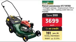 Makro Petrol Lawnmower XT/VX150 offer