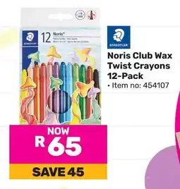 Game Noris Club Wax Twist Crayons 12-Pack offer