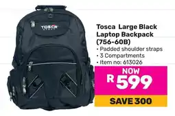 Game Tosca Large Black Laptop Backpack (756-60B) offer