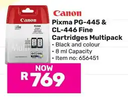 Game Canon Pixma PG-445 & CL-446 Fine Cartridges Multipack offer