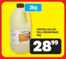 Usave CRYSTAL VALLEY FULL CREAM MAAS 2kg offer