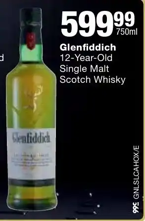 Checkers Liquor Shop Glenfiddich 12-Year-Old Single Malt Scotch Whisky offer