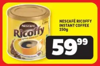 Usave NESCAFÉ RICOFFY INSTANT COFFEE 250g offer