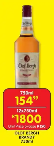 Shoprite Liquor OLOF BERGH BRANDY 750ml offer