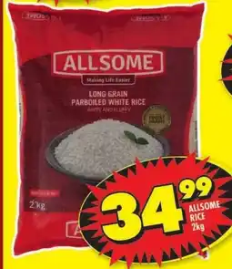 Shoprite ALLSOME RICE 2kg offer