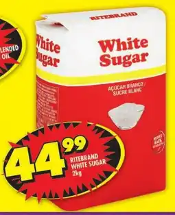 Shoprite RITEBRAND WHITE SUGAR 2kg offer