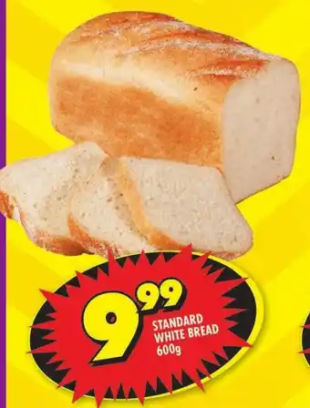 Shoprite STANDARD WHITE BREAD 600g offer