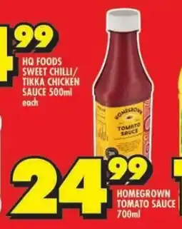 Shoprite HOMEGROWN TOMATO SAUCE 700ml offer
