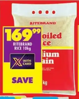 Shoprite RITEBRAND RICE 10kg offer
