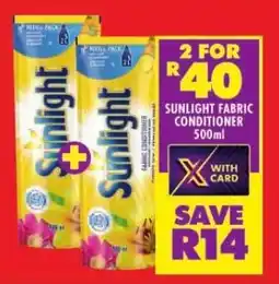 Shoprite SUNLIGHT FABRIC CONDITIONER 500ml offer