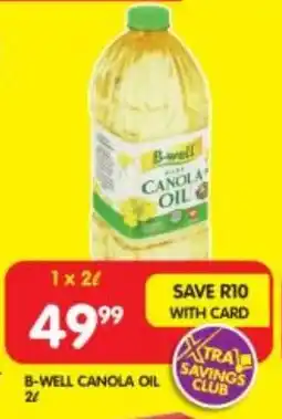 B-WELL CANOLA OIL 2L