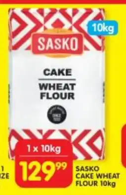 Shoprite SASKO CAKE WHEAT FLOUR 10kg offer