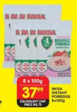 Shoprite IWISA INSTANT PORRIDGE offer