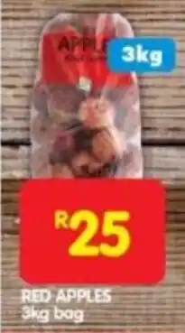 Shoprite RED APPLES 3kg bag offer