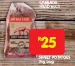Shoprite SWEET POTATOES 3kg bag offer