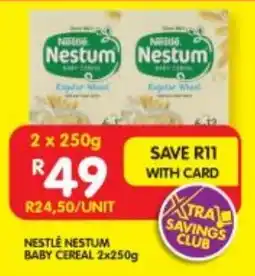 Shoprite NESTLE NESTUM BABY CEREAL 2x250g offer
