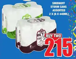Boxer Liquors SMIRNOFF STORM CANS ASSORTED offer