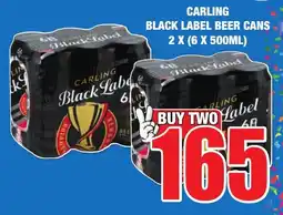 Boxer Liquors CARLING BLACK LABEL BEER CANS offer