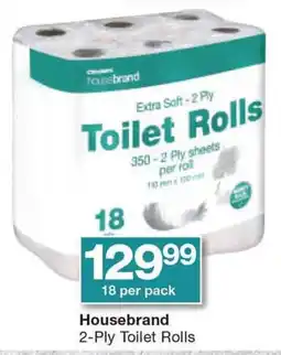 Checkers Housebrand 2-Ply Toilet Rolls offer