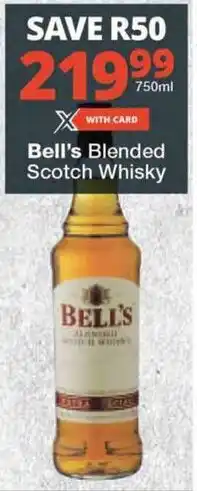 Checkers Bell's Blended Scotch Whisky offer