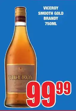 Boxer Liquors VICEROY SMOOTH GOLD BRANDY 750ML offer