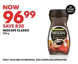 Woolworths NESCAFÉ CLASSIC 200g offer