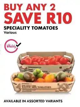 Woolworths SPECIALITY TOMATOES offer