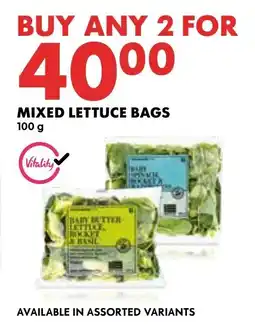 Woolworths MIXED LETTUCE BAGS offer