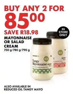 Woolworths MAYONNAISE OR SALAD CREAM offer