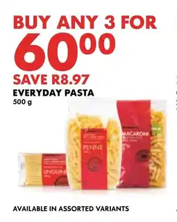 Woolworths EVERYDAY PASTA 500g offer