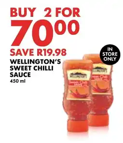 Woolworths WELLINGTON'S SWEET CHILLI SAUCE offer